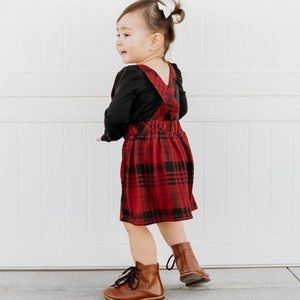 NWT - Bailey’s Blossoms Flannel Suspender Skirt